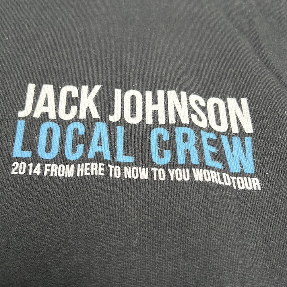 Jack Johnson LOCAL CREW tour shirt